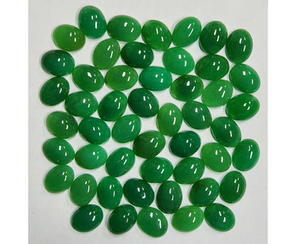 12113.0 - 9x7 mm Oval Cut Australian Chrysoprase Natural Untreated Available in either a Deep Green OR a Light Green Colour for sale