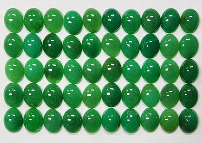 12113.0 - 9x7 mm Oval Cut Australian Chrysoprase Natural Untreated Available in either a Deep Green OR a Light Green Colour for sale