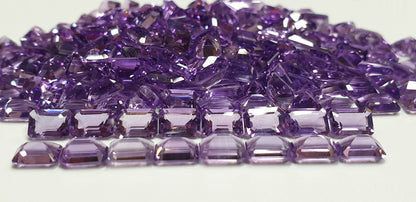 15366.0 - 7 x 5 mm Emerald Cut Amethyst in medium purple colour for sale in wholesale quantity at wholesale prices