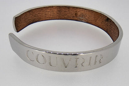 53661.0 - "COUVRIR" Copper Bangle with Rhodium Plated outside giving a Clean and Elegant Appearance and suitable for wearing anywhere at all