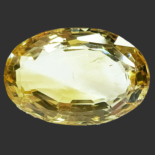 53951.0 - Large Oval Cut Citrine Quartz 25.67 x 17.21 x 11.95 mm 34.77 carats, Lemon quartz, Yellow quartz, Large Citrine, Inexpensive gems