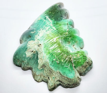 53987.0 - Natural Australian Chrysoprase carved into the iconic Ayers Rock Using Actual Proportions for sale 360 grams 140 x 100 x 25 mm