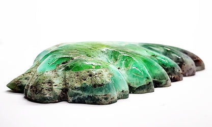 53987.0 - Natural Australian Chrysoprase carved into the iconic Ayers Rock Using Actual Proportions for sale 360 grams 140 x 100 x 25 mm