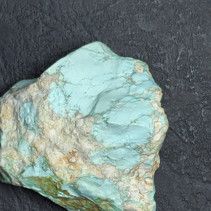 54060.0 - One piece of rough Natural Australian Turquoise Not Treated and Very Rare 535 carats 60 x 55 x 35 mm In a soft pastel blue colour