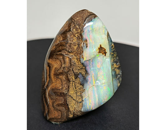 540830 - Høypolert australsk Queensland Boulder Opal-prøve, dekorativt stykke med tykt Opal-lag 30x25x40 mm 39gr 196,76 karat