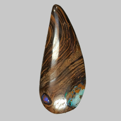 54103.0 - Australian Queensland Boulder Opal Free shaped cut 30 pieces Large stones 20 - 40mm long x 15 - 30mm wide 839.4 cts Select pieces