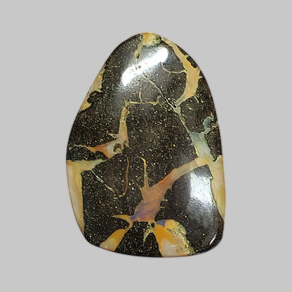 54103.0 - Australian Queensland Boulder Opal Free shaped cut 30 pieces Large stones 20 - 40mm long x 15 - 30mm wide 839.4 cts Select pieces