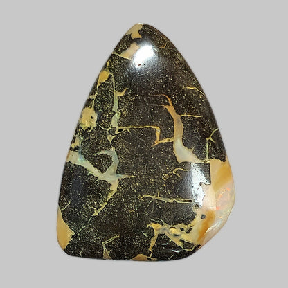 54103.0 - Australian Queensland Boulder Opal Free shaped cut 30 pieces Large stones 20 - 40mm long x 15 - 30mm wide 839.4 cts Select pieces