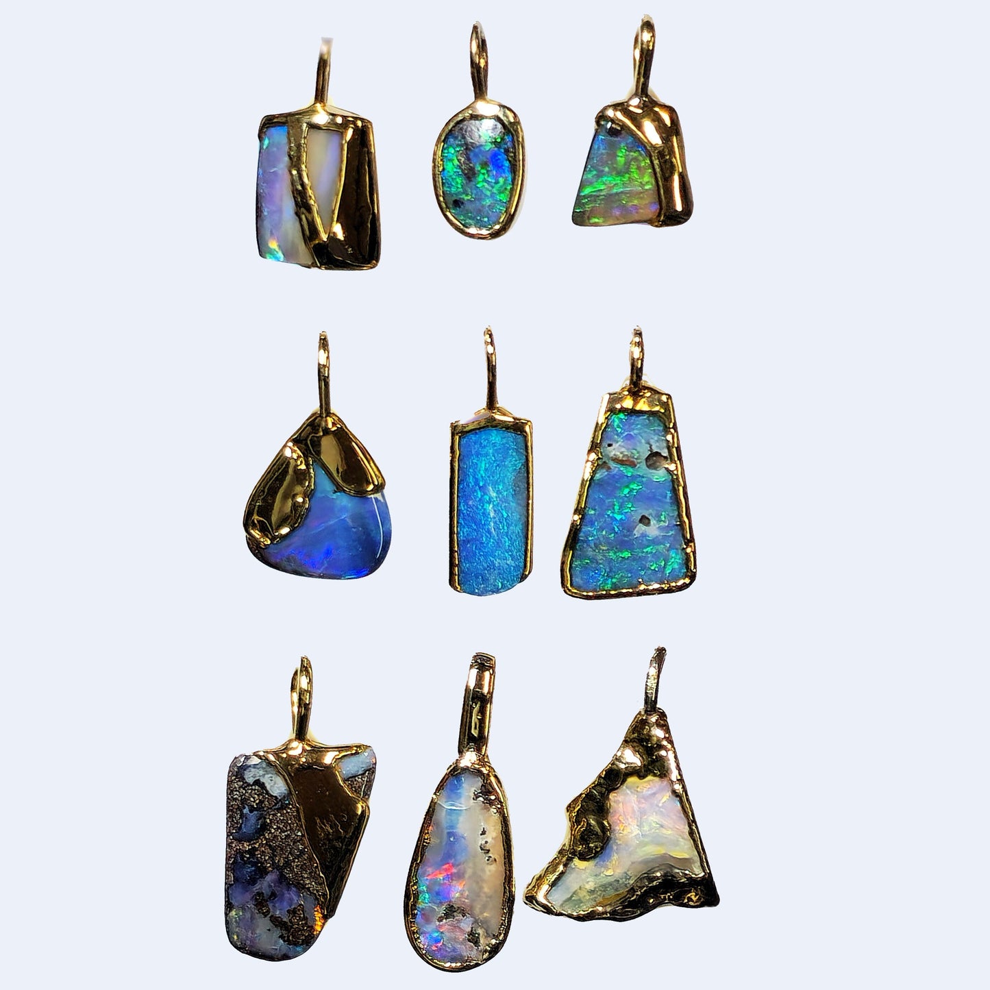 54446.0 - Boulder Opal i 999 Silver Laget av SilverForms spesielle prosess på 1970-tallet da Gullbelagt Ikke lenger laget og få tilgjengelige