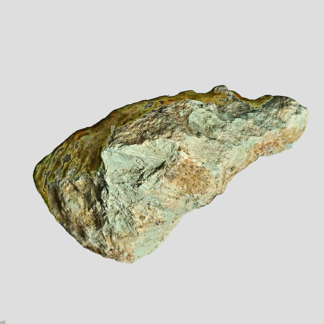 54110.0 - One piece of rough Natural Australian Turquoise Not Treated and Very Rare 318 cts 63.5 Gr Soft pastel colour deepens after cutting