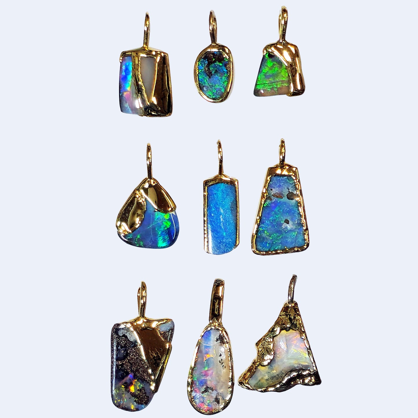 54446.0 - Boulder Opal i 999 Silver Laget av SilverForms spesielle prosess på 1970-tallet da Gullbelagt Ikke lenger laget og få tilgjengelige