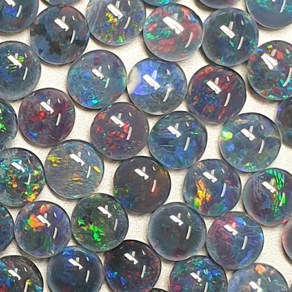 13222.0 - 5mm Round Opal Triplets Made from Natural Australian for sale Opal Wholesale lots at Wholesale prices