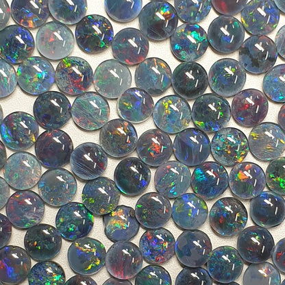 13222.0 - 5mm Round Opal Triplets Made from Natural Australian for sale Opal Wholesale lots at Wholesale prices