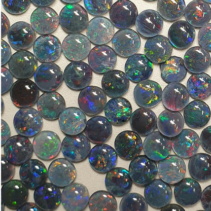 13222.0 - 5mm Round Opal Triplets Made from Natural Australian for sale Opal Wholesale lots at Wholesale prices