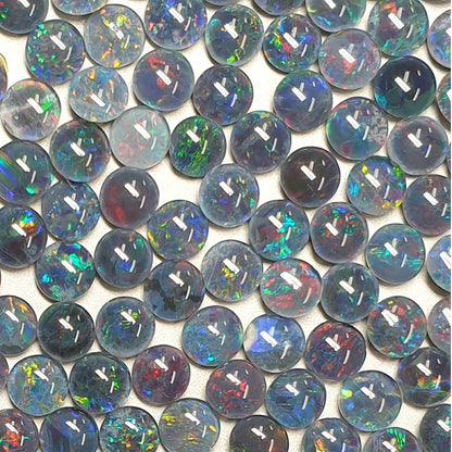13222.0 - 5mm Round Opal Triplets Made from Natural Australian for sale Opal Wholesale lots at Wholesale prices