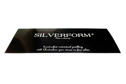 53605.6 – ONE Australian Made "SilverForm" Pendant with Agate from Agate Creek Qld set in PURE Silver + Complimentary Box and Plated Chain