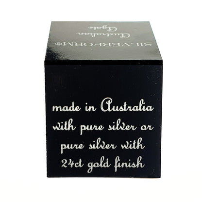 53605.6 – ONE Australian Made "SilverForm" Pendant with Agate from Agate Creek Qld set in PURE Silver + Complimentary Box and Plated Chain