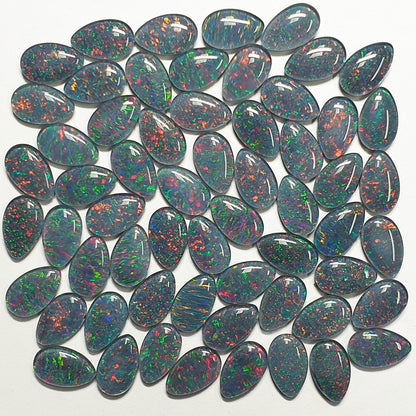13308.0 - 13x8 mm Drop shape Australian Opal Triplets Made from Natural Australian Opal Many similar stones Easy for repeat selling or pairs