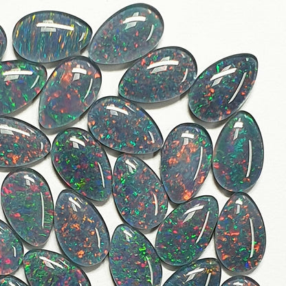 13308.0 - 13x8 mm Drop shape Australian Opal Triplets Made from Natural Australian Opal Many similar stones Easy for repeat selling or pairs