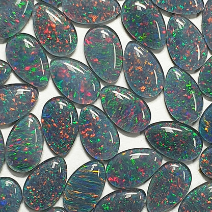13308.0 - 13x8 mm Drop shape Australian Opal Triplets Made from Natural Australian Opal Many similar stones Easy for repeat selling or pairs