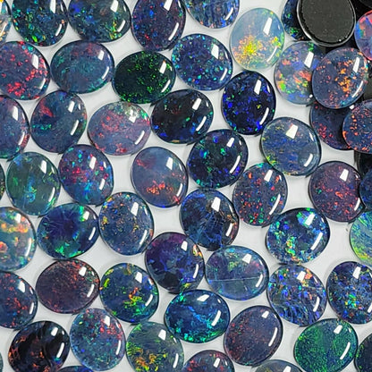 13068.0 - 12x10 mm Oval Cut Australian Opal Triplets Made from NATURAL Opal For Sale in Wholesale Quantities at Quantity Discounted Prices