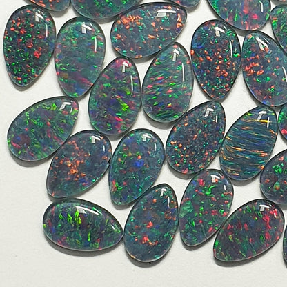 13308.0 - 13x8 mm Drop shape Australian Opal Triplets Made from Natural Australian Opal Many similar stones Easy for repeat selling or pairs