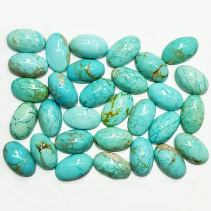 50010.6 - 10x6 mm Oval Cabochon Cut Natural Non-treated Australian Turquoise for sale in Varous Wholesale Quantities and Wholesale Prices