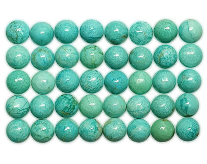 50005.0 - 5 mm Round Cut Australian Turquoise Cabochons for sale at Wholesale Prices Rare Natural Non-Treated Aussie "TurqOZ"
