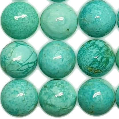 50005.0 - 5 mm Round Cut Australian Turquoise Cabochons for sale at Wholesale Prices Rare Natural Non-Treated Aussie "TurqOZ"