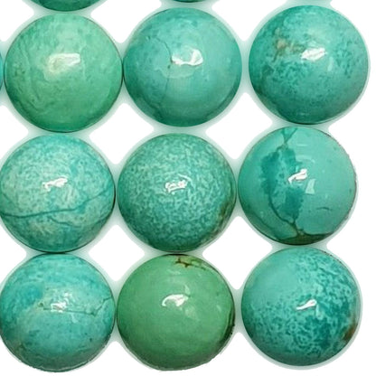 50005.0 - 5 mm Round Cut Australian Turquoise Cabochons for sale at Wholesale Prices Rare Natural Non-Treated Aussie "TurqOZ"