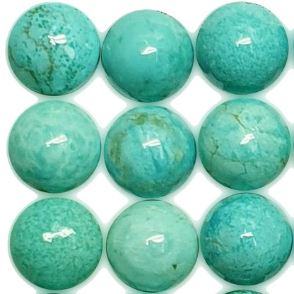 50005.0 - 5 mm Round Cut Australian Turquoise Cabochons for sale at Wholesale Prices Rare Natural Non-Treated Aussie "TurqOZ"