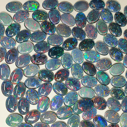 13088.0 - 14x10 mm Oval Cabochon Cut Australian Opal Triplets Made in Australia from Natural Australian Opal for sale at wholesale prices