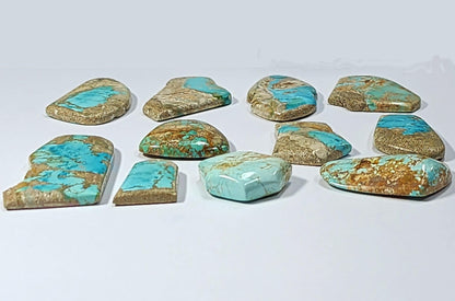 54012.0 - Australian Turquoise "TurqOZ" Large free shaped Low cabochon Natural non-treated Very rare