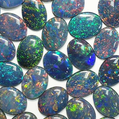 13154.0 - 20x15 mm Oval Cut Opal Triplets Made from Natural Australian Opal for sale in Wholesale Quantities and with Quantity Discounts
