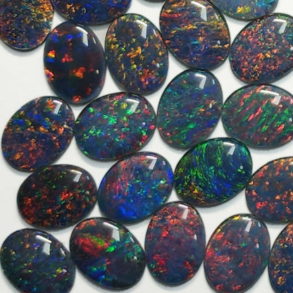13154.0 - 20x15 mm Oval Cut Opal Triplets Made from Natural Australian Opal for sale in Wholesale Quantities and with Quantity Discounts