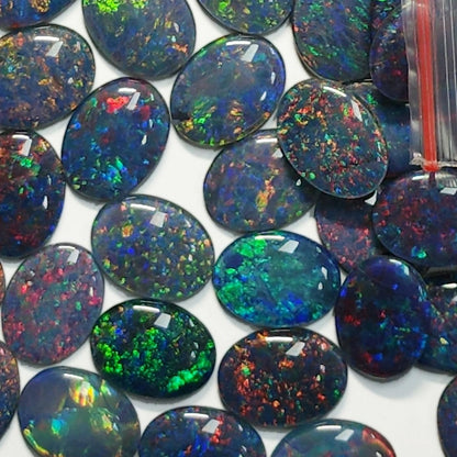 13154.0 - 20x15 mm Oval Cut Opal Triplets Made from Natural Australian Opal for sale in Wholesale Quantities and with Quantity Discounts