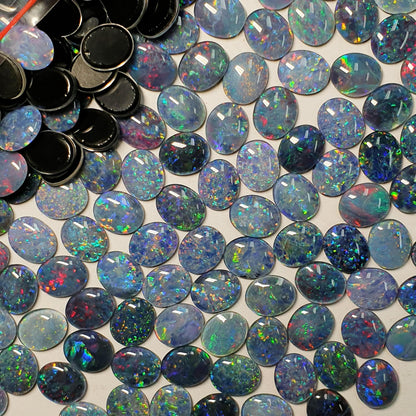 13048.0 - 11x9 mm Oval Cut Australian Made Opal Triplets Made from Natural Australian Opal