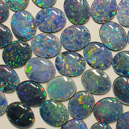 13048.0 - 11x9 mm Oval Cut Australian Made Opal Triplets Made from Natural Australian Opal