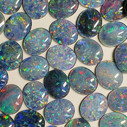 13048.0 - 11x9 mm Oval Cut Australian Made Opal Triplets Made from Natural Australian Opal