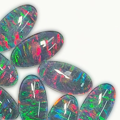 13134.0 - 18x9 mm Oval Australian Opal Triplets Matching pairs Natural Australian Opal for sale at Wholesale quantities and wholesale prices