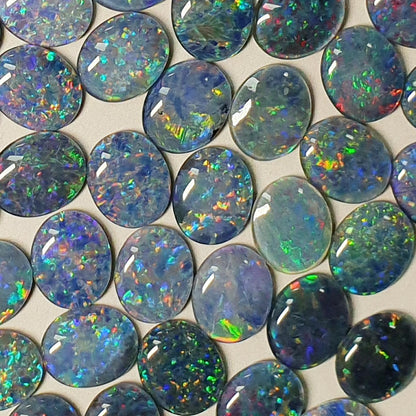 13048.0 - 11x9 mm Oval Cut Australian Made Opal Triplets Made from Natural Australian Opal