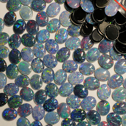 13048.0 - 11x9 mm Oval Cut Australian Made Opal Triplets Made from Natural Australian Opal