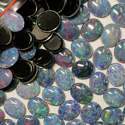 13048.0 - 11x9 mm Oval Cut Australian Made Opal Triplets Made from Natural Australian Opal