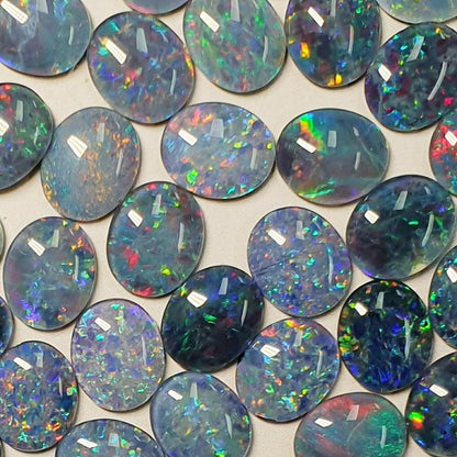 13048.0 - 11x9 mm Oval Cut Australian Made Opal Triplets Made from Natural Australian Opal