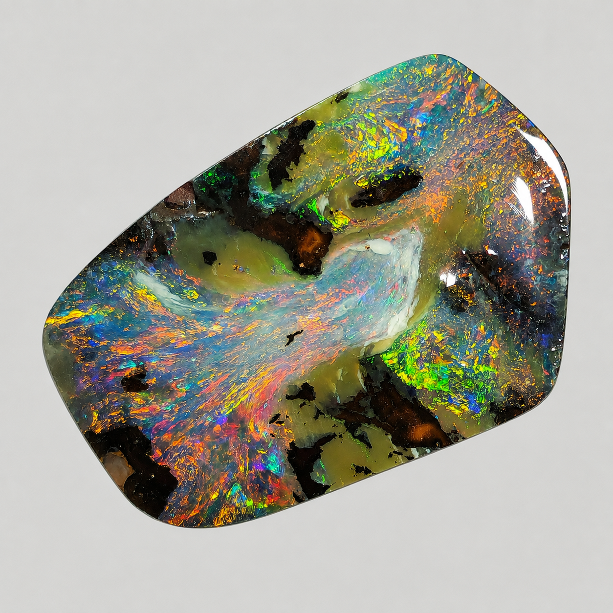 54532. Boulder Opal: Free Shape, 11 Carats