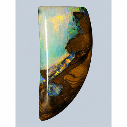 54463. Double Sided Boulder Opal: Tiger Claw Shape, 16 carats
