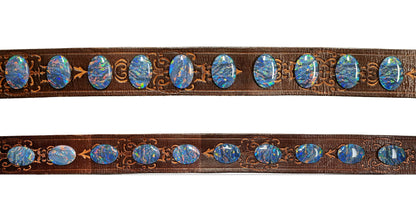 52022 - A Unique Set of 10 Matching 30x22 mm Oval Australian Opal Triplets