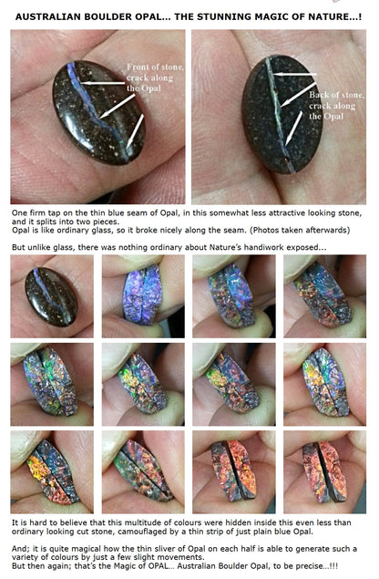 01000.1 Unique and Interesting Boulder Opal Coffee Table