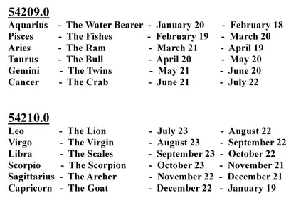 54292.0 - Sterling Silver Zodiac Earrings in presentation box