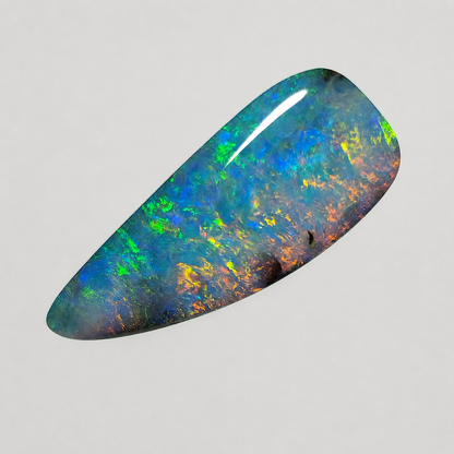 54531. Boulder Opal: Pendant Style, Drop Shape, All colors, 7 Carats